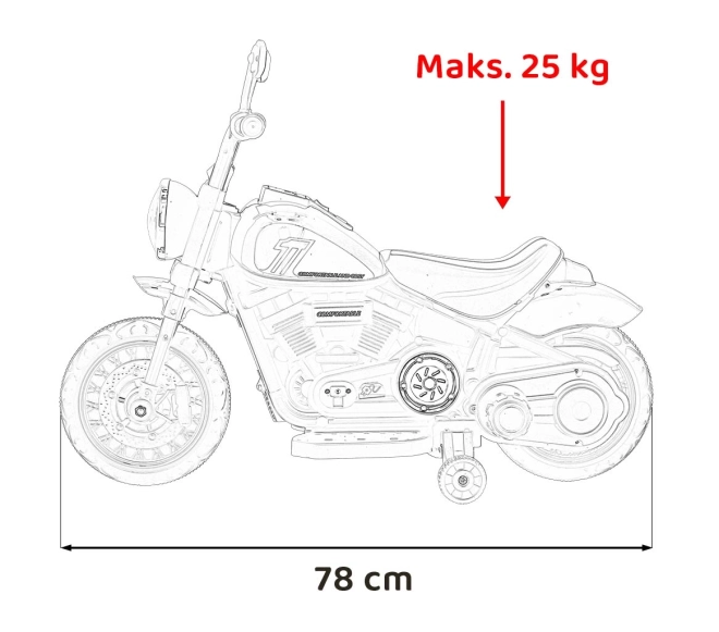 Motocykel Chopper RAPIDE
