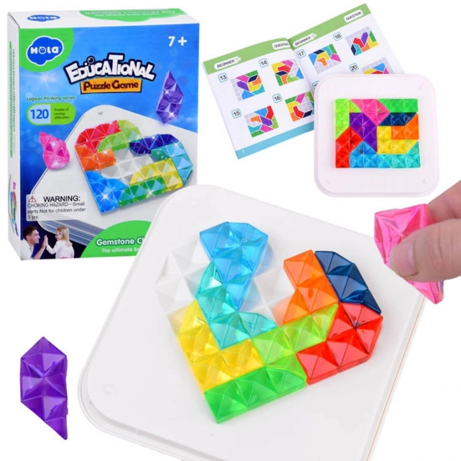 Puzzle en diamants colorés