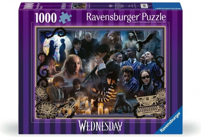 Puzzle Ravensburger mercredi : Le meilleur de la saison 1, 1000 pièces