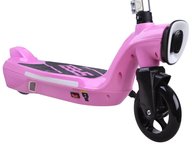 Trottinette électrique avec éclairage LED – Rose