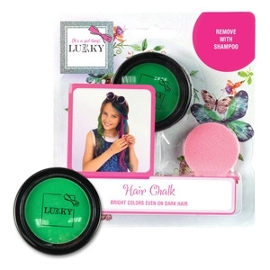 Lukky craie pour cheveux avec applicateur vert