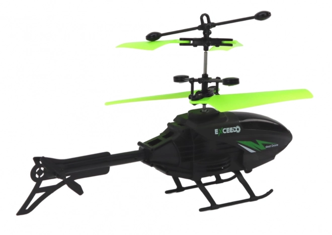 Bande de l'hélicoptère piloté à la main noir et vert