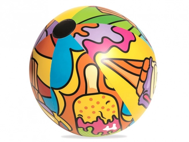 Ballon de plage gonflable coloré 91cm Bestway