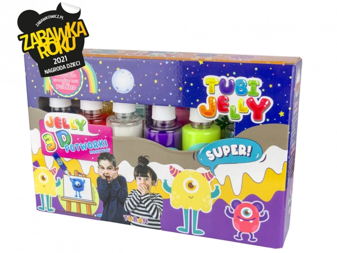 Tubi Jelly ensemble de 6 couleurs - Monstres
