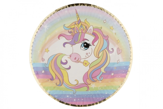Plateaux en papier - licorne 6pcs