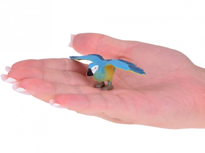 Ensemble de figurines colorées d'oiseaux exotiques