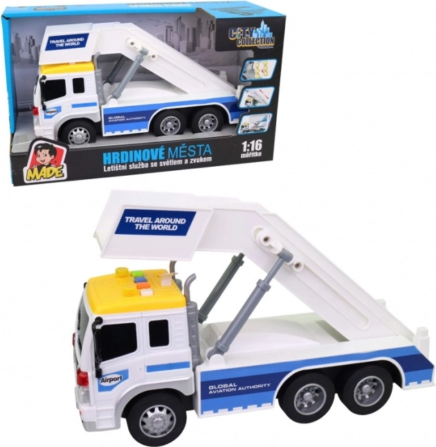 Voiture de Service Aéroportuaire avec Lumières et Sons à Piles