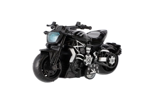Moto métal/plastique 10 cm à rétro-friction mixte couleurs