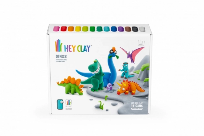 Kit Hey Clay en plastique dinosaures