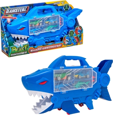 Teamsterz Destructeur requin avec rampe et 2 petites voitures