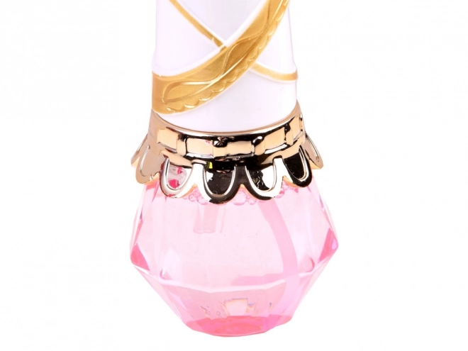 Baguette magique rose avec bulles