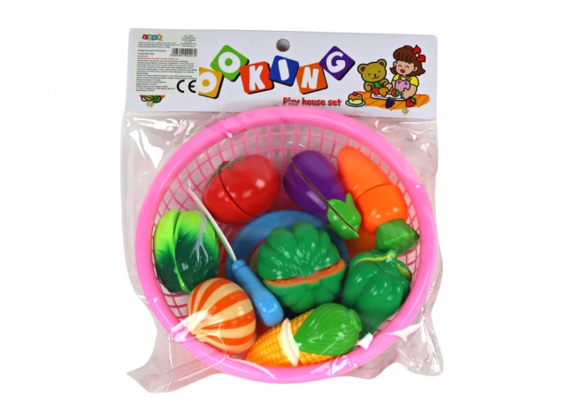 Ensemble de légumes en panier 8 pièces couteau de table