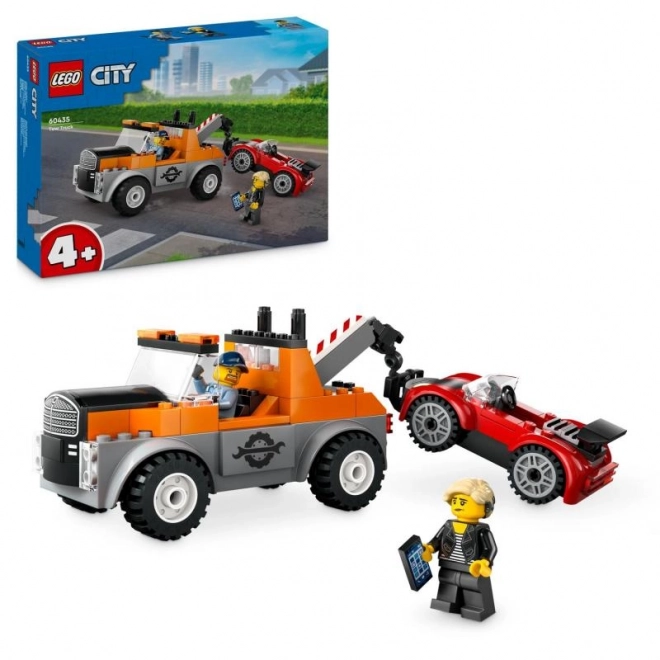 LEGO City 60435 Camion de Remorquage et Réparation de Voiture de Sport