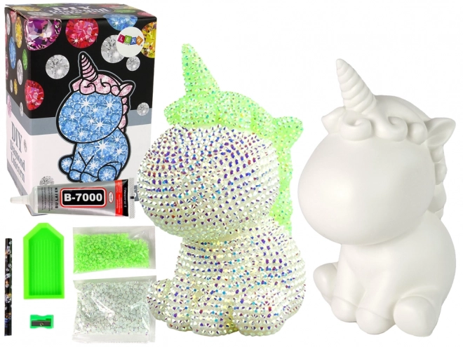 Kit créatif DIY Diamant Licorne Verte