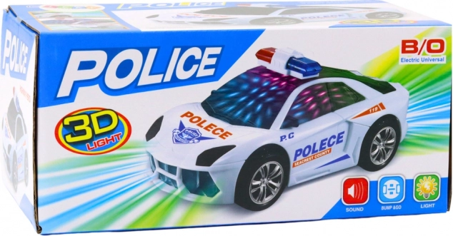 Voiture de police interactive avec lumières et sons
