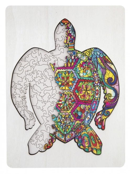 MOXY Puzzle silhouette tortue 130 pièces