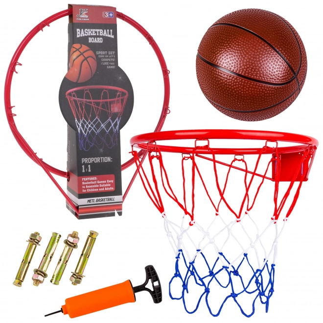 Ballon de basket métallique 1:1 + accessoires