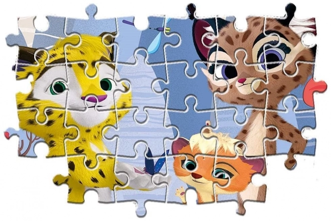 CLEMENTONI Puzzle Leo et Tig 3x48 pièces
