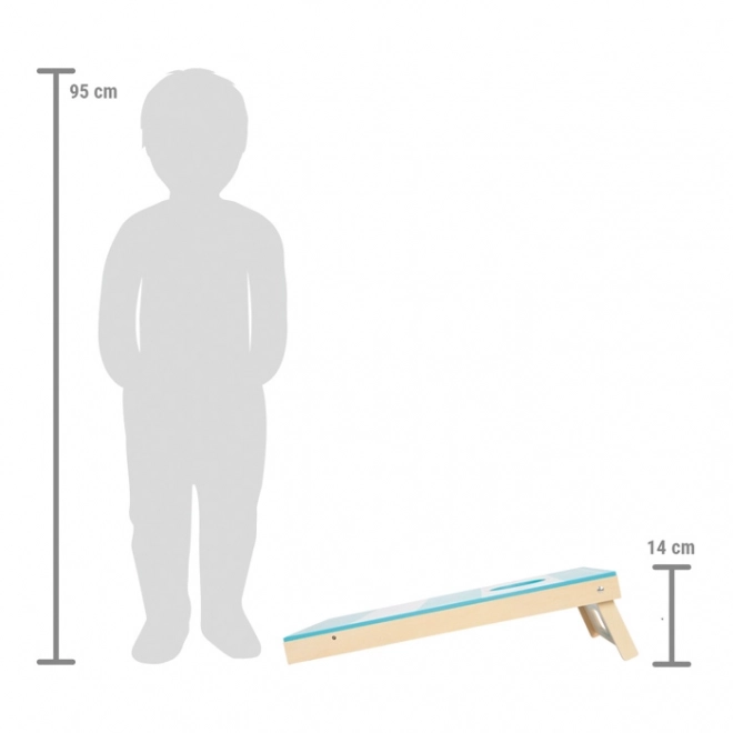 Petit pied Jeu 2-en-1 Cornhole et hockey de table Actif