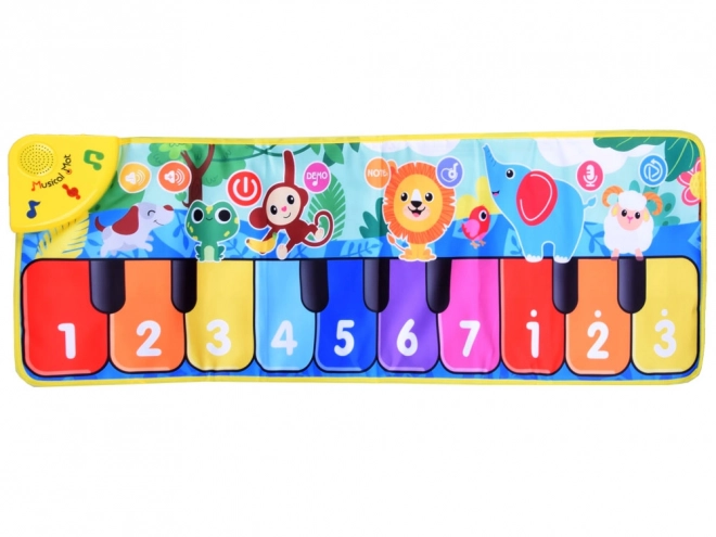 Tapis de danse musical avec chiffres