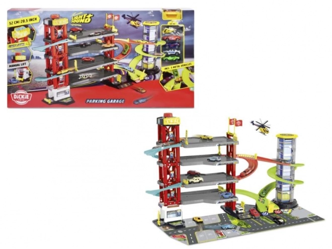 Stationnement de garage, 4 étages