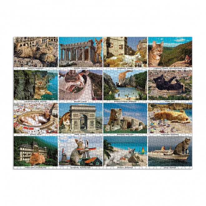 Galison puzzle chats en vacances 1500 pièces