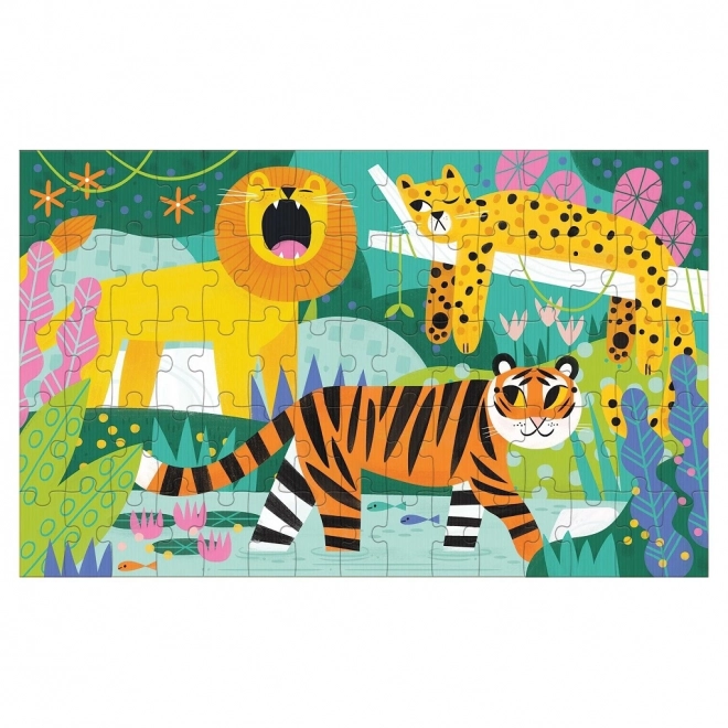 Puzzle lenticulaire petits et grands chats