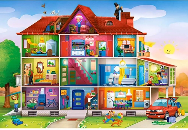 Puzzle La vie à la maison MAXI de Castorland