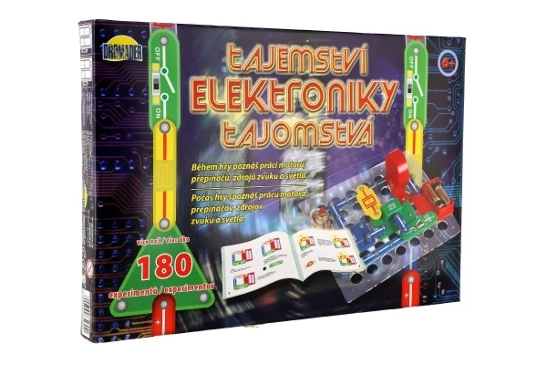 Le mystère de l'électronique 180 expériences sur piles dans une boîte de 42x28,5x4cm à partir de 6 ans