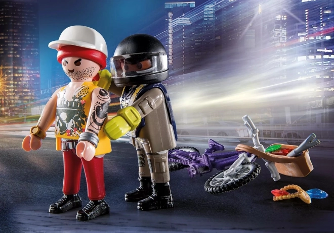 Figurines d'Action City 71255 Starter Pack Unité Spéciale avec Voleur de Bijoux