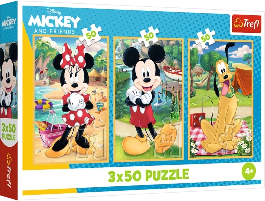 Puzzle 3x50 DISNEY – Souris en vacances