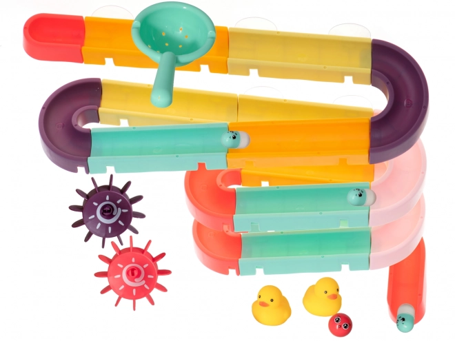 Toboggan coloré pour baignoire pour petits canards