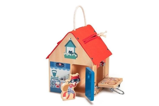 Lilliputiens – maison en bois avec verrous