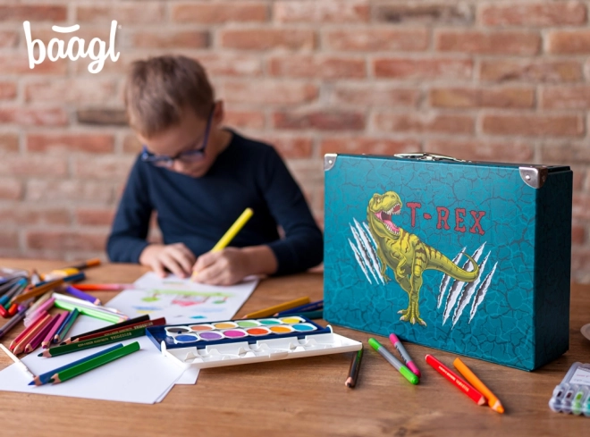 BAAGL Valise scolaire pliable T-REX avec ferrures