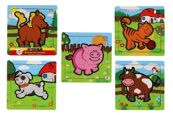 Mini puzzle Mes premiers animaux - 9 pièces