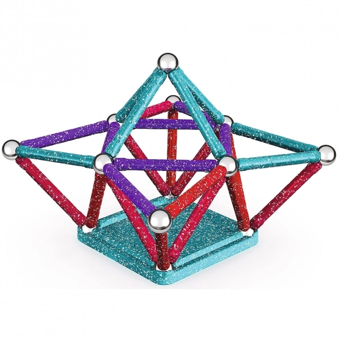 Jeu de construction magnétique GEOMAG Glitter 60 pièces