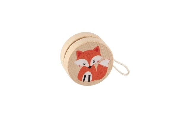 Yo-yo en bois avec animaux 5,5 cm