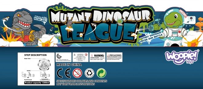 Pistolet à eau avec sac à dos Dino