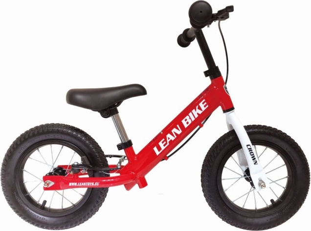 Draisienne enfant Crown rouge avec roues gonflables