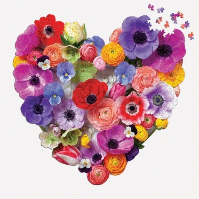 Puzzle Galison Cœur fleuri 750 pièces