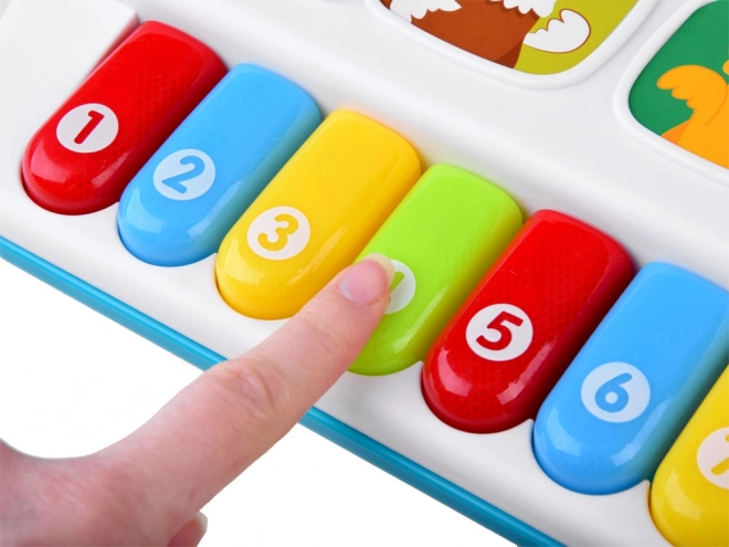 Clavier musical joyeux avec animaux