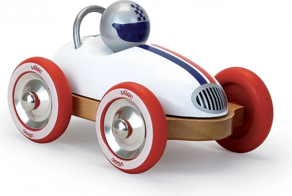 Vilac voiture en bois Roadster vintage – blanche