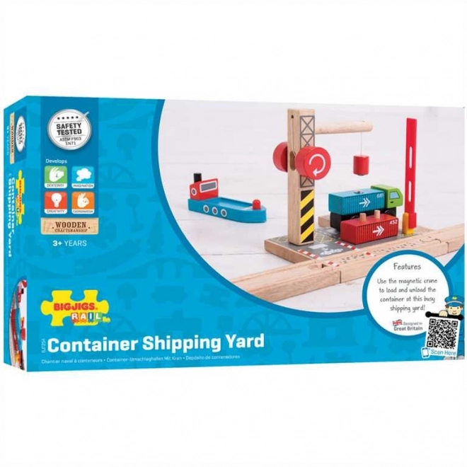 Bigjigs Rail Terminal Conteneur