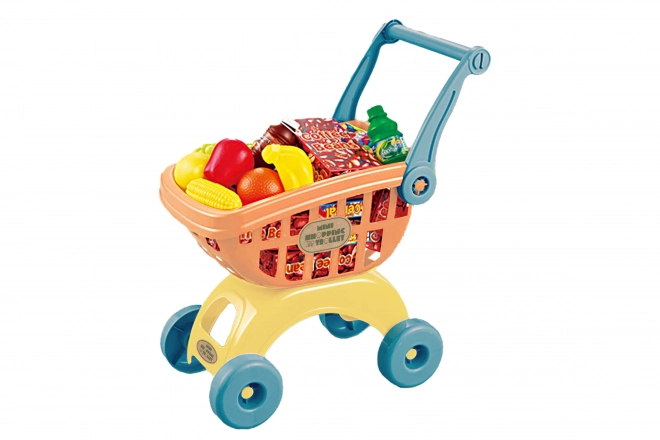 Chariot de courses avec aliments Bioplastique 41,5 cm