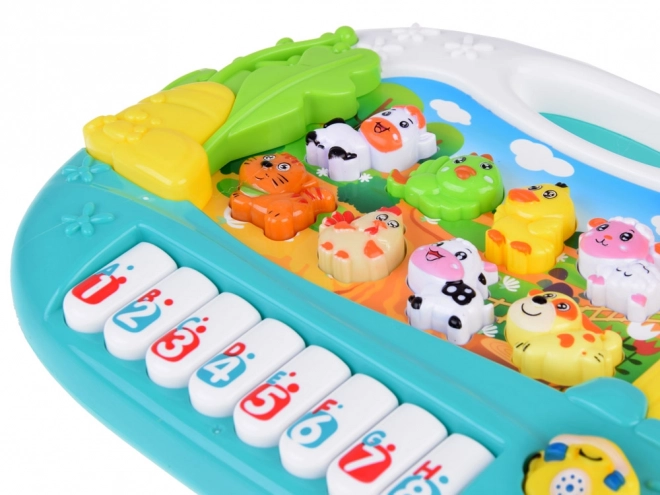 Orgues à clavier interactif éducatifs avec animaux de la ferme ZA5331