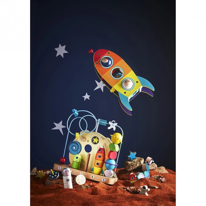 Vilac Formes à enfiler de l'espace pour enfants
