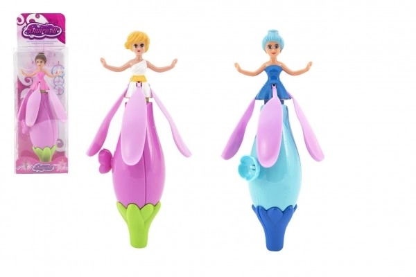 Poupée fée à ressort en plastique 17 cm dans une boîte 8x24x6cm