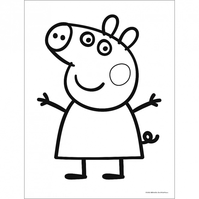 Bébé MAXI 2x10 pièces puzzle La journée joyeuse de Peppa, Petit Cochon Peppa