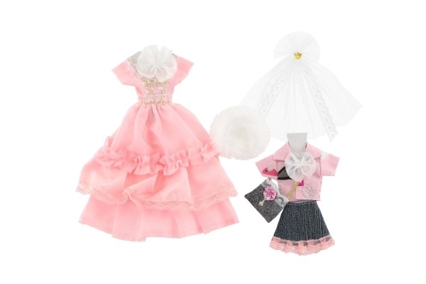 Vêtements avec accessoires pour poupées 2 pièces