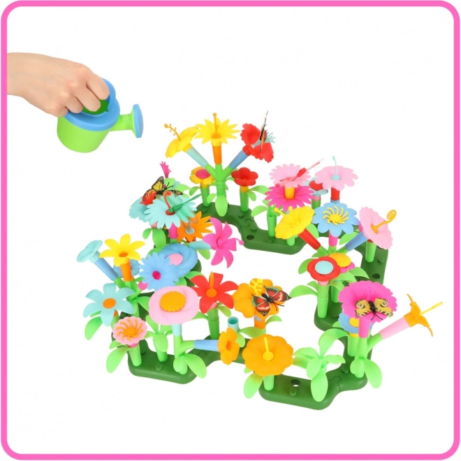 Jouet de construction créatif jardin fleuri